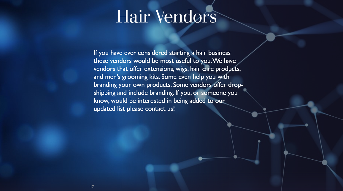 Vendors List