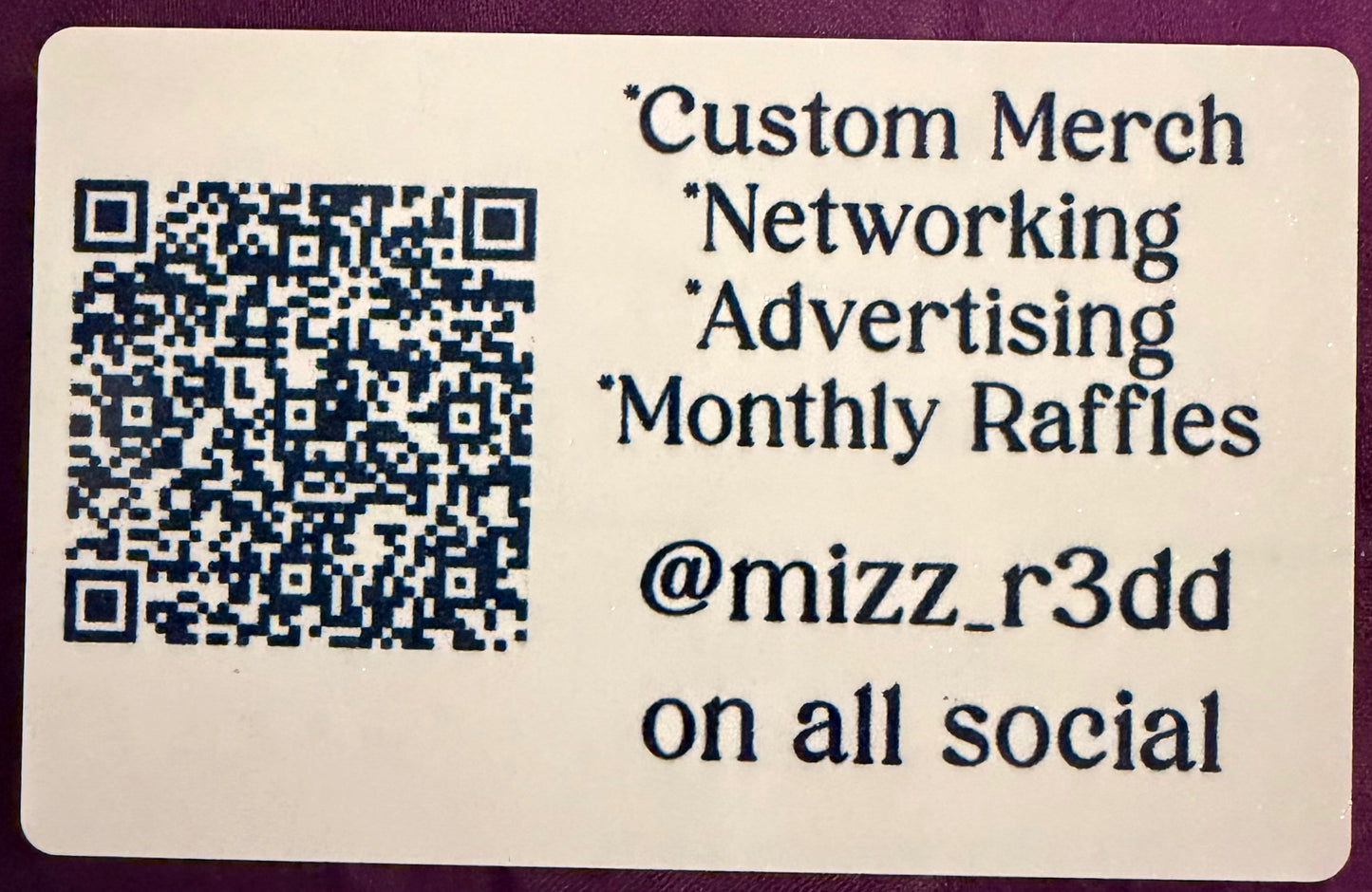 Card Skins/ Business Cards